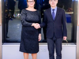 深圳市泰州商会执行会长张龙会见匈牙利前总统诺瓦克·卡塔琳